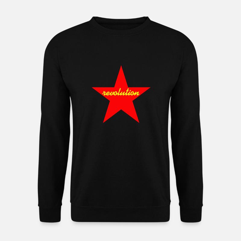 revolution red star - Unisex Sweatshirt - black