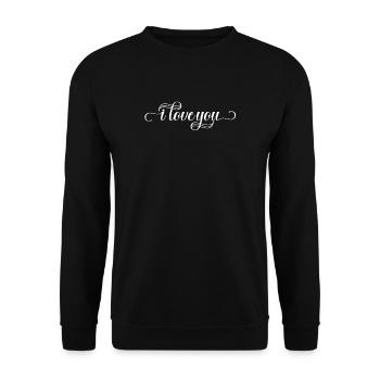 je t'aime bébé enfant 2 - Sweat-shirt Unisexe - noir - Devant - Alina (178cm) & Michal (187cm)