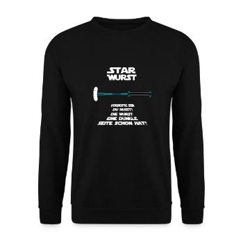 Star Wurst - Unisex Pullover - Schwarz - Vorne - Alina (178cm) & Michal (187cm)