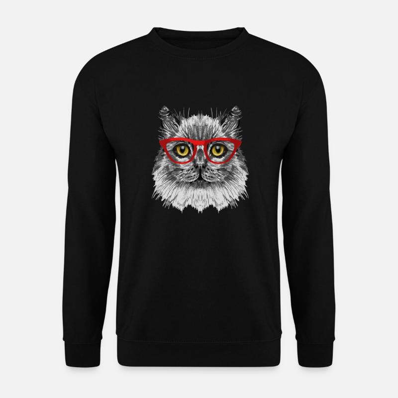 Katze - Unisex Pullover - Schwarz