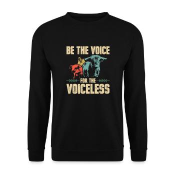 Défenseurs des animaux | Végétaliens végétariens cadeaux végétaliens - Sweat-shirt Unisexe - noir - Devant - Alina (178cm) & Michal (187cm)