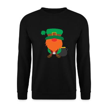 Goblin Gnome - Unisex Sweatshirt - black - Front - Alina (178cm) & Michal (187cm)
