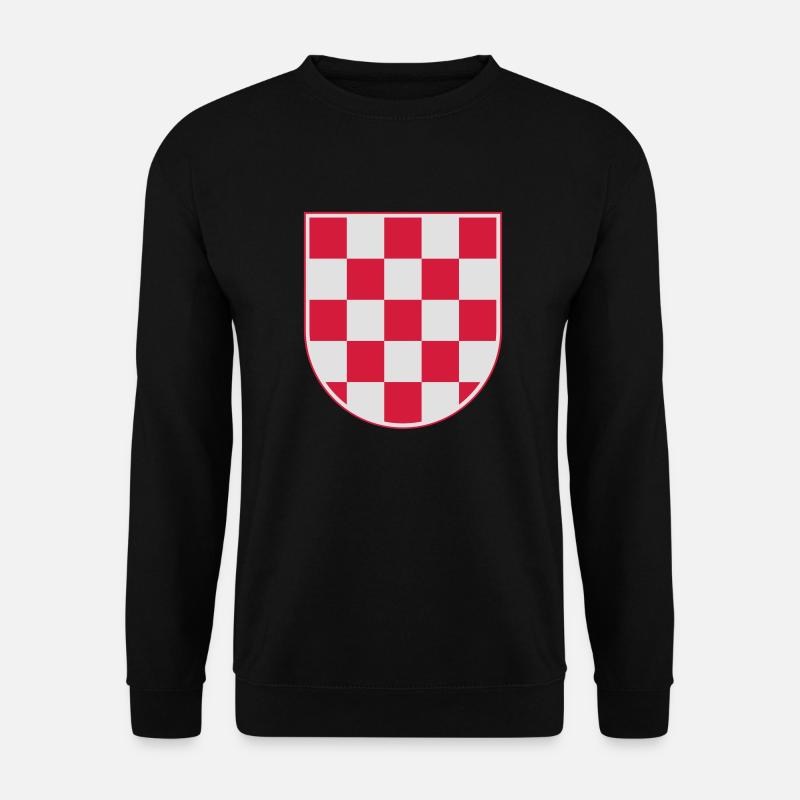 wappen_kroatien - Unisex Pullover - Schwarz