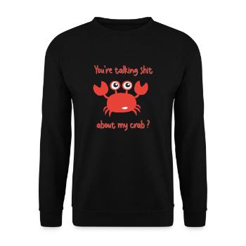 Angry Crab - Unisex Pullover - Schwarz - Vorne - Alina (178cm) & Michal (187cm)