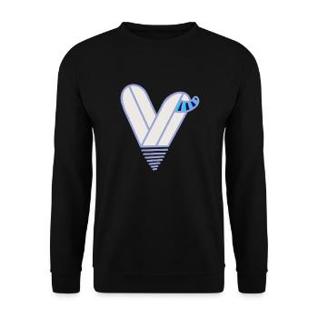 You Are My Heart - Unisex Pullover - Schwarz - Vorne - Alina (178cm) & Michal (187cm)