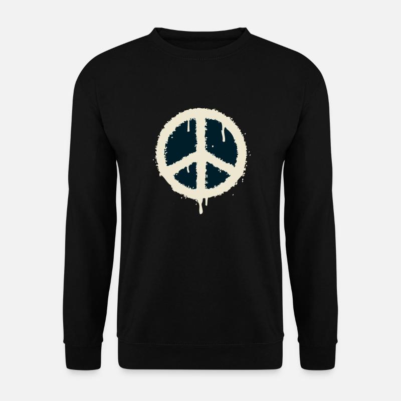 peace symbol - Unisex Sweatshirt - black