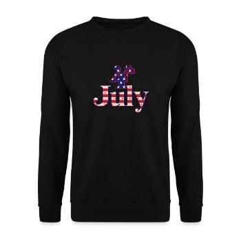 4th Of July - Unisex Sweatshirt - black - Front - Alina (178cm) & Michal (187cm)