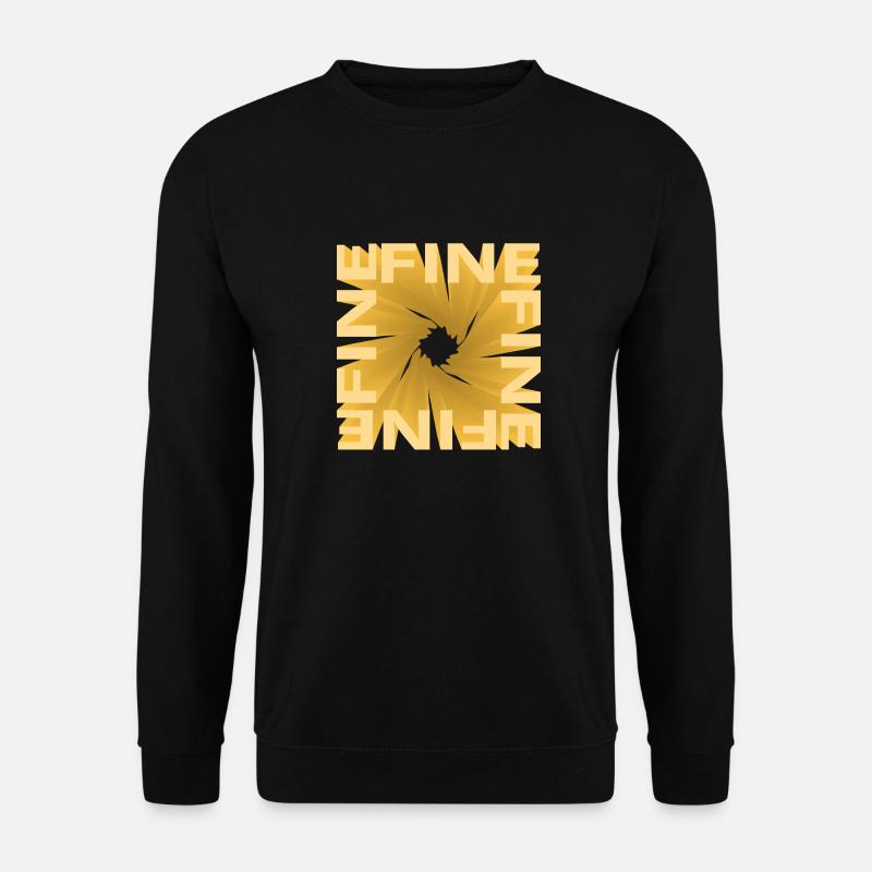 Fine - Unisex Sweatshirt - black