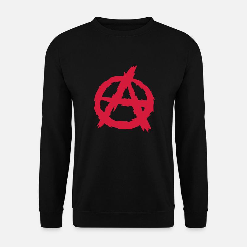 Anarchy Symbol Logo Design - Unisex Sweatshirt - black