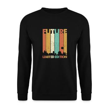 Future Limited Edition - Unisex Sweatshirt - black - Front - Alina (178cm) & Michal (187cm)