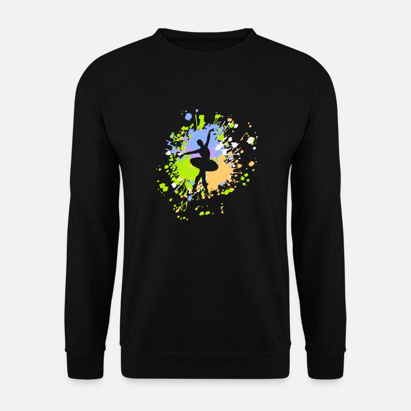 Dance Ballet Color Splash - Unisex Pullover - Schwarz