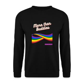 More than Buddies - Unisex Sweatshirt - black - Front - Alina (178cm) & Michal (187cm)