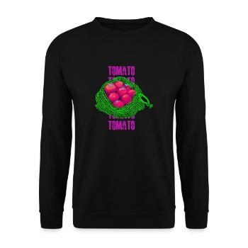 Tomato - Unisex Sweatshirt - black - Front - Alina (178cm) & Michal (187cm)