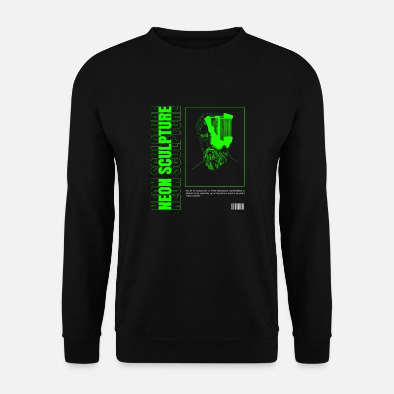 Neon Sculpture - Unisex Sweatshirt - black