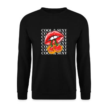 Cool & Sexy - Unisex Sweatshirt - black - Front - Alina (178cm) & Michal (187cm)
