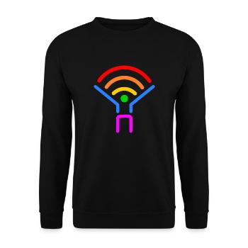 Lgbt - Unisex Pullover - Schwarz - Vorne - Alina (178cm) & Michal (187cm)
