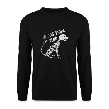 dans les années de chien Mort - Sweat-shirt Unisexe - noir - Devant - Alina (178cm) & Michal (187cm)