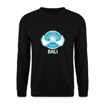 Raies manta Bali Indonésie - Sweat-shirt Unisexe - noir - Devant - Alina (178cm) & Michal (187cm)