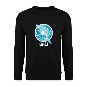 Requin baleine Bali Indonésie - Sweat-shirt Unisexe - noir - Devant - Alina (178cm) & Michal (187cm)