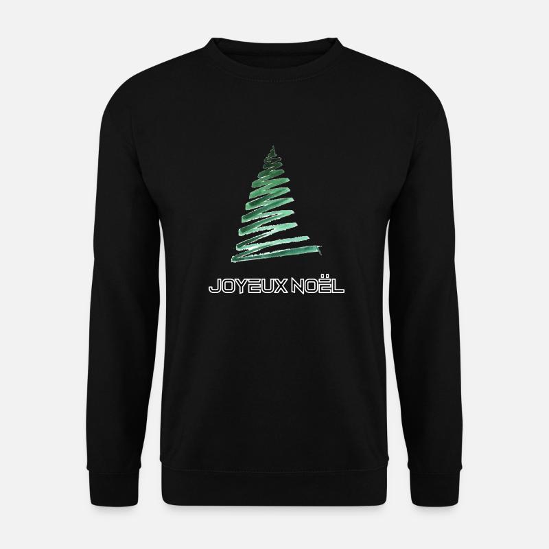 Merry Christmas , Frohe Weihnachte , Joyeux Noel - Unisex Pullover - Schwarz