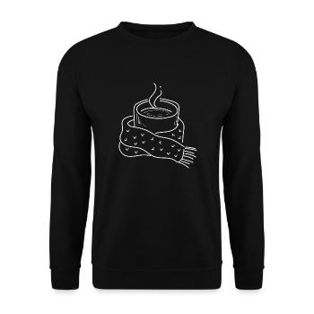 Journées d'hiver douillettes Nature Chocolat chaud - Sweat-shirt Unisexe - noir - Devant - Alina (178cm) & Michal (187cm)
