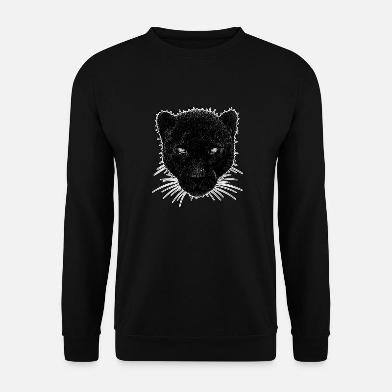 Panther - schwarzer Panther - einzigartiges Design Wildkatze - Unisex Pullover - Schwarz