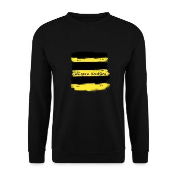 Wespen Kostüm,Wespe,Kostüm,Karneval - Unisex Pullover - Schwarz - Vorne - Alina (178cm) & Michal (187cm)