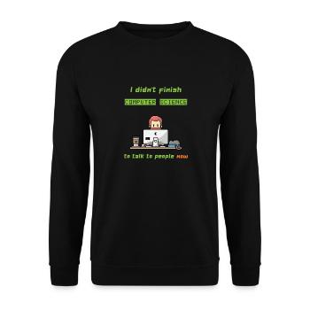 Fachinformatiker, Informatik - Unisex Pullover - Schwarz - Vorne - Alina (178cm) & Michal (187cm)