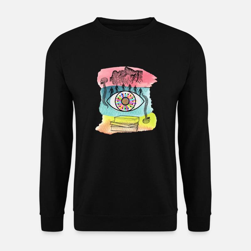 Umarme deine Verrücktheit - Unisex Pullover - Schwarz