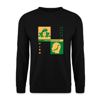 Ranocchio Salva Tokyo - Unisex Sweatshirt - black - Front - Alina (178cm) & Michal (187cm)