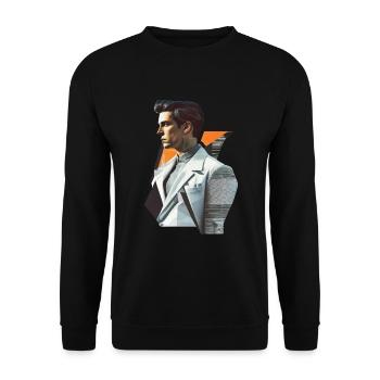 redbubble Retro Flash No19 - Unisex Pullover - Schwarz - Vorne - Alina (178cm) & Michal (187cm)