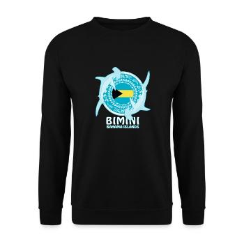 Bimini hammerhead shark - Unisex Sweatshirt - black - Front - Alina (178cm) & Michal (187cm)