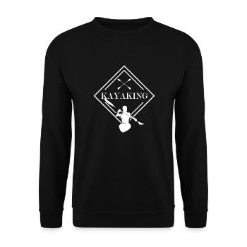 Kayak Water Sports - Unisex Sweatshirt - black - Front - Alina (178cm) & Michal (187cm)