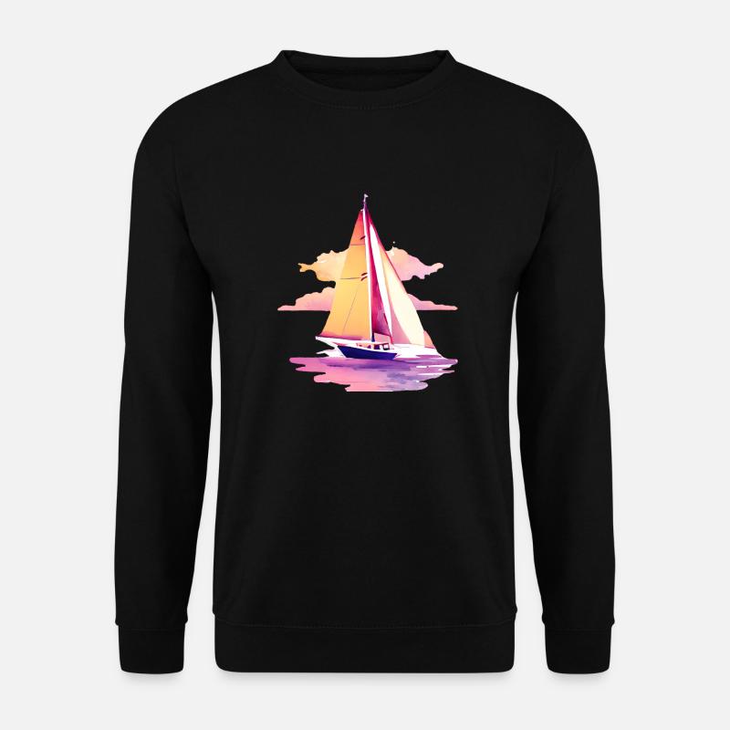 Segeln Segelschiff Segelsport Segler Segelboot - Unisex Pullover - Schwarz