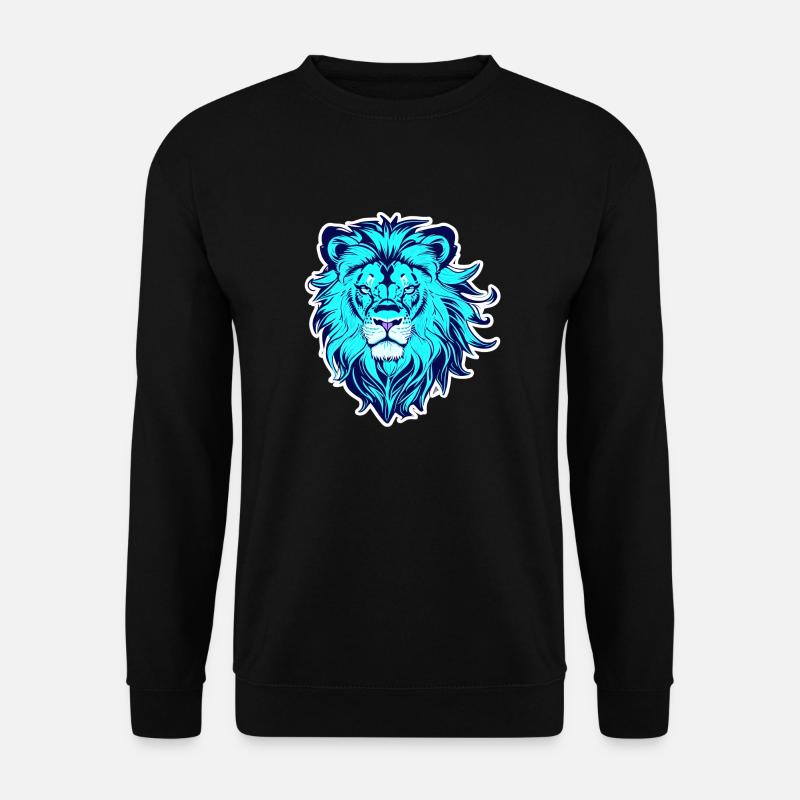 Geist eines Löwen - Unisex Pullover - Schwarz