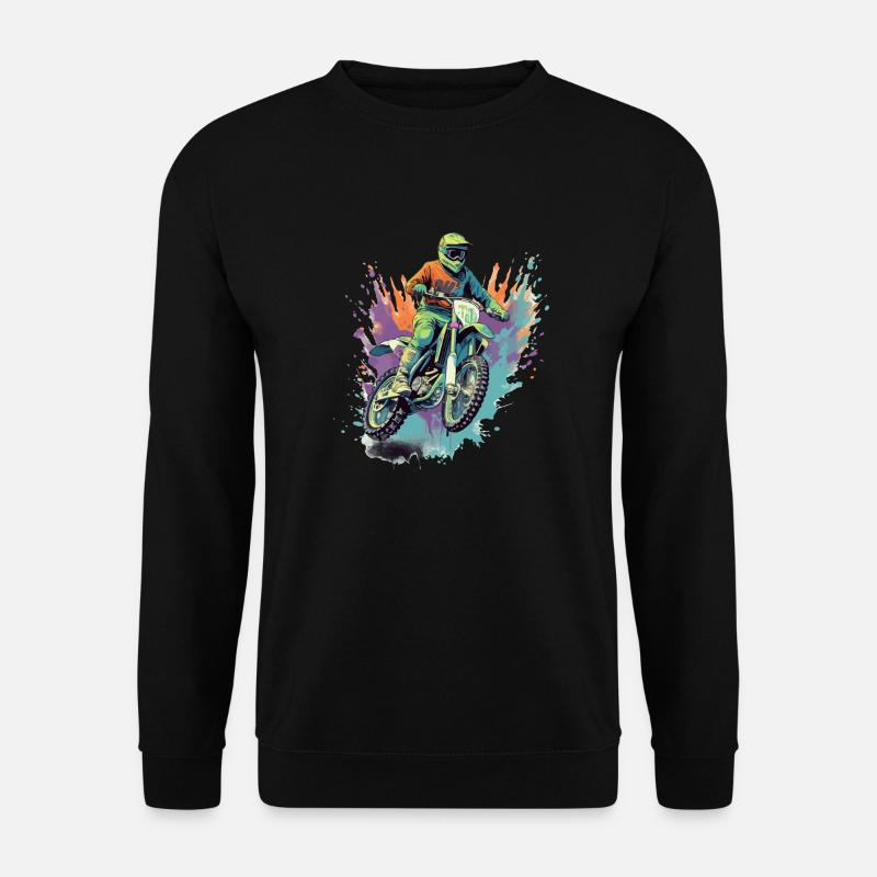 Motorrad Cross Fabio - Unisex Pullover - Schwarz