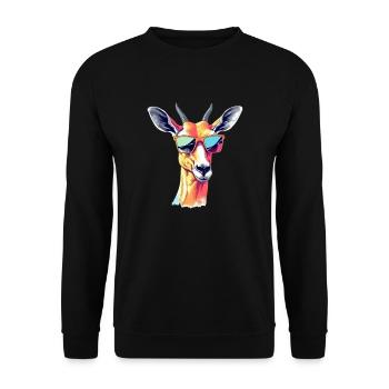 Mila Impala - Unisex Pullover - Schwarz - Vorne - Alina (178cm) & Michal (187cm)