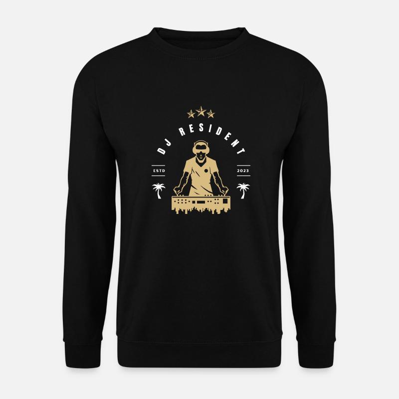 Logo dj résident stylé - Sweat-shirt Unisexe - noir