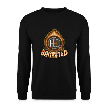 Gearshift Auto - Unisex Sweatshirt - black - Front - Alina (178cm) & Michal (187cm)