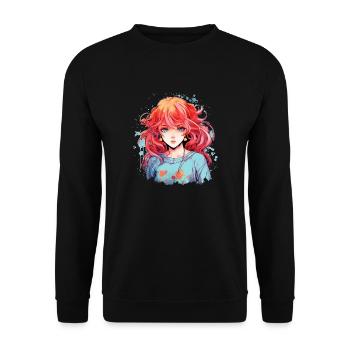 Pourquoi si beau :) - Sweat-shirt Unisexe - noir - Devant - Alina (178cm) & Michal (187cm)