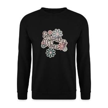 Vibrations d’empathie - Sweat-shirt Unisexe - noir - Devant - Alina (178cm) & Michal (187cm)