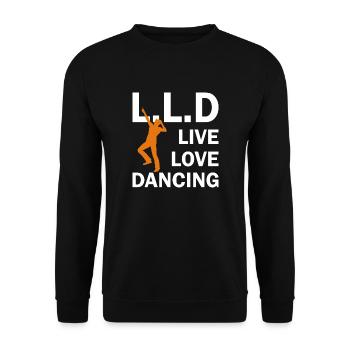 Danse Musique de danse - Sweat-shirt Unisexe - noir - Devant - Alina (178cm) & Michal (187cm)