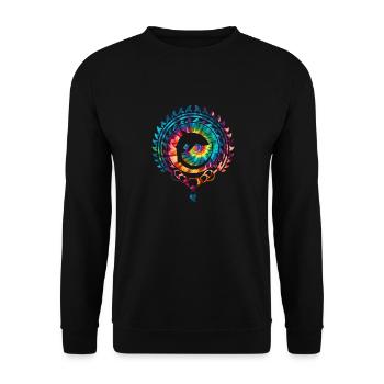 Fuchshai Drescherhai - Unisex Pullover - Schwarz - Vorne - Alina (178cm) & Michal (187cm)