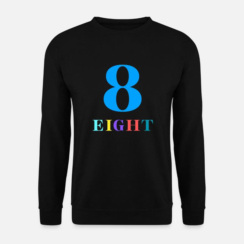 Eight-8th Anniversary - Unisex Sweatshirt - black