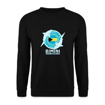 Bimini Bullenhai - Unisex Pullover - Schwarz - Vorne - Alina (178cm) & Michal (187cm)
