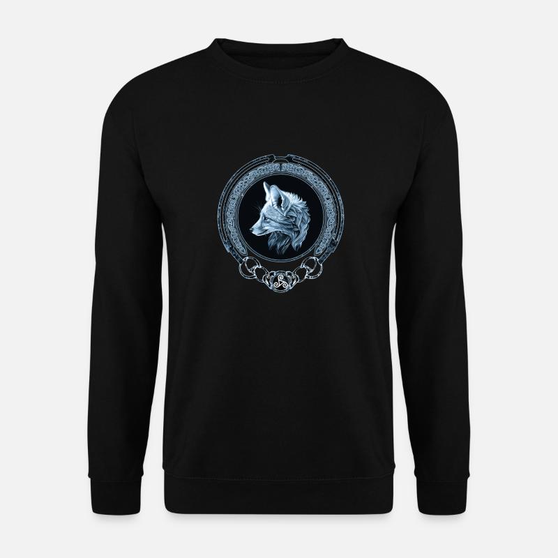 Fox Celtic Zodiac - Unisex Sweatshirt - black