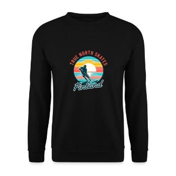Nordic Skating Legend Tee - Finnish Ice Dance - Unisex Sweatshirt - black - Front - Alina (178cm) & Michal (187cm)
