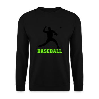 base-ball - Sweat-shirt Unisexe - noir - Devant - Alina (178cm) & Michal (187cm)