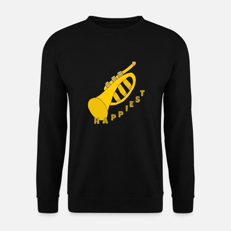 LA TROMPETTE LA PLUS HEUREUSE - Sweat-shirt Unisexe - noir