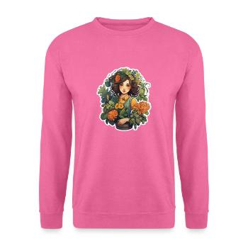 Jardinier dans la mer de fleurs - Sweat-shirt Unisexe - rose - Devant